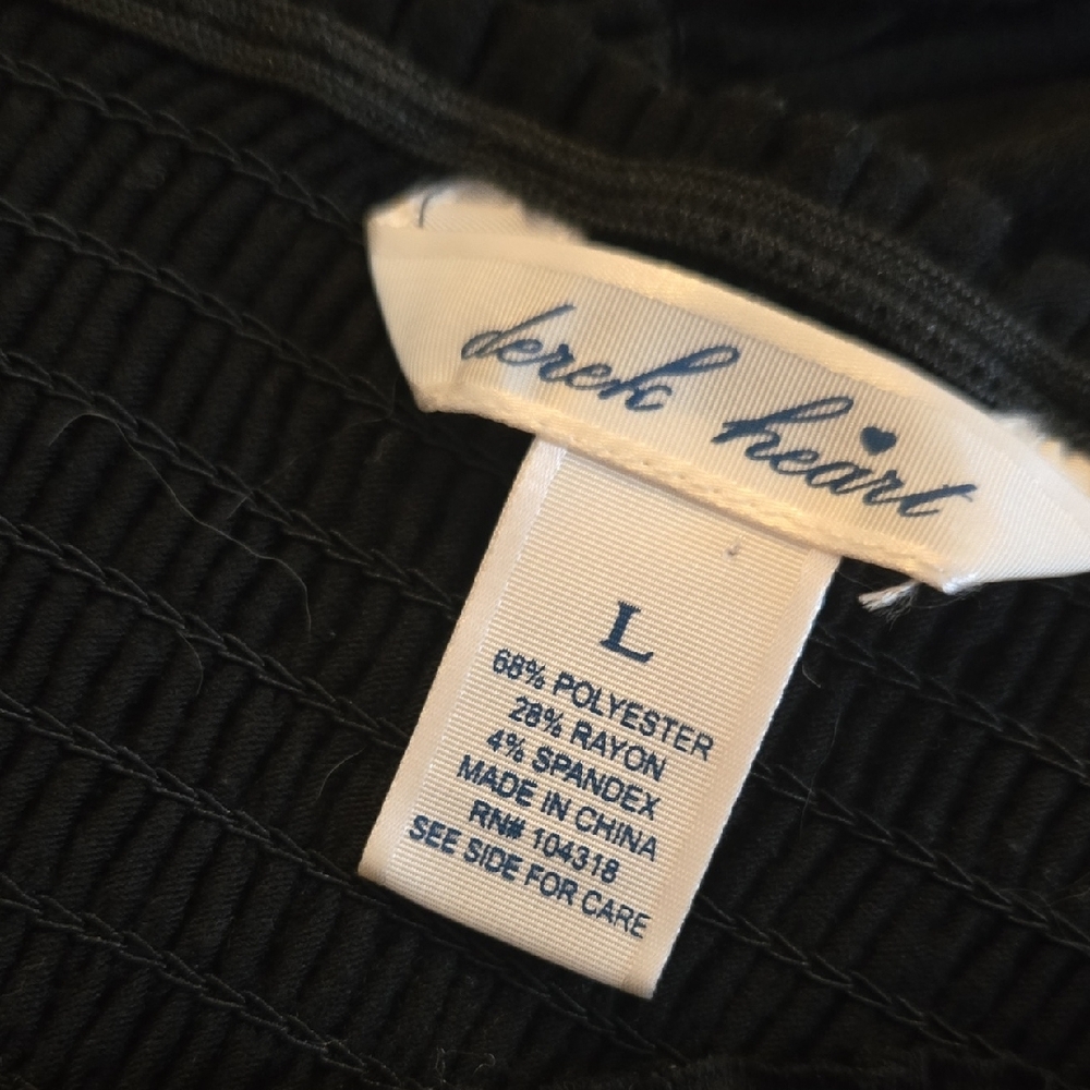 Derek Heart Black Strapless Dress - Picture 2 of 3